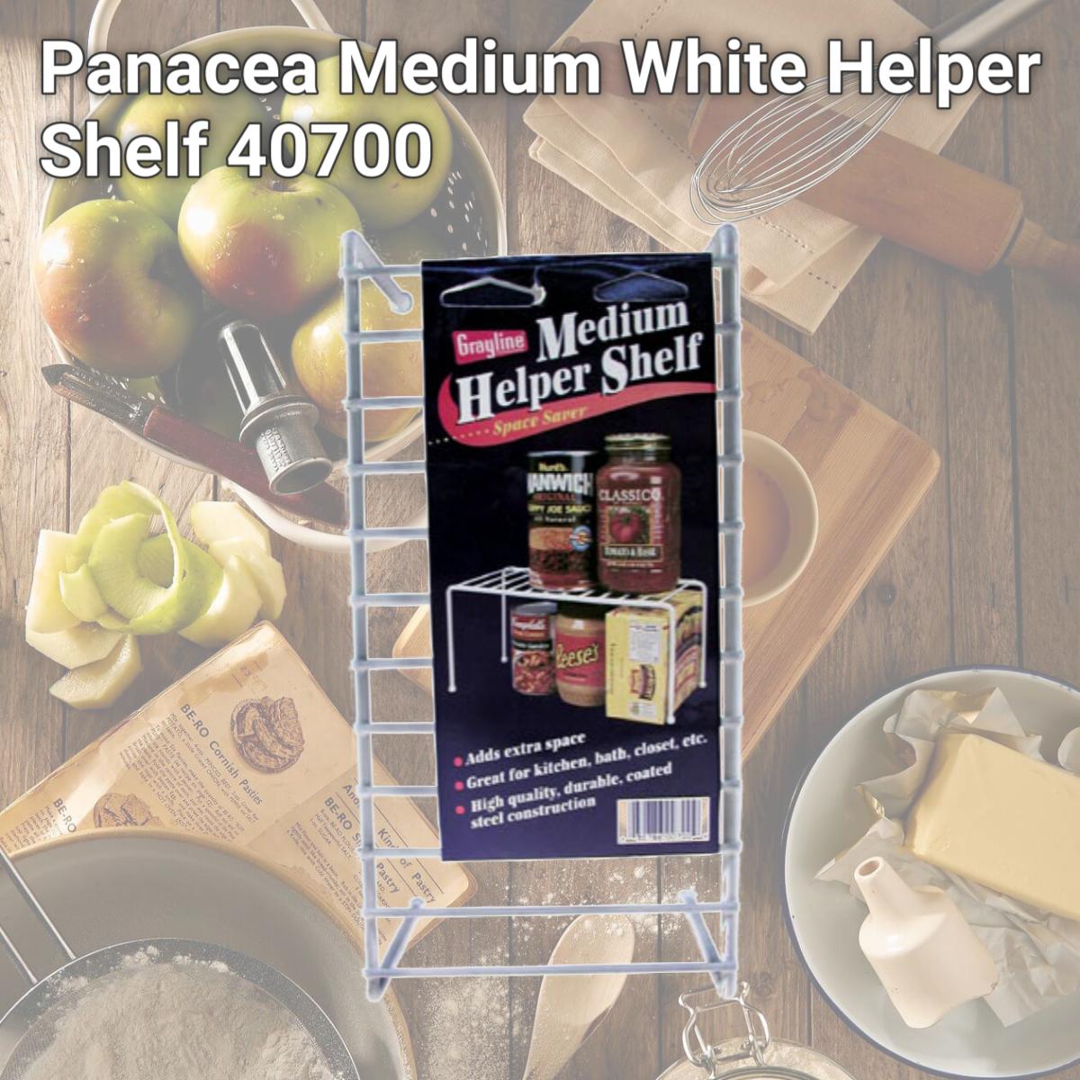 Picture of Panacea Medium White Helper Shelf  40700