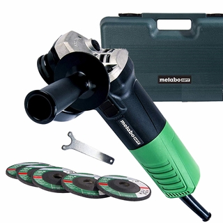 G12sr4m 4.5 In. 6.2a Angle Grinder With 5 Abrasive Wheels