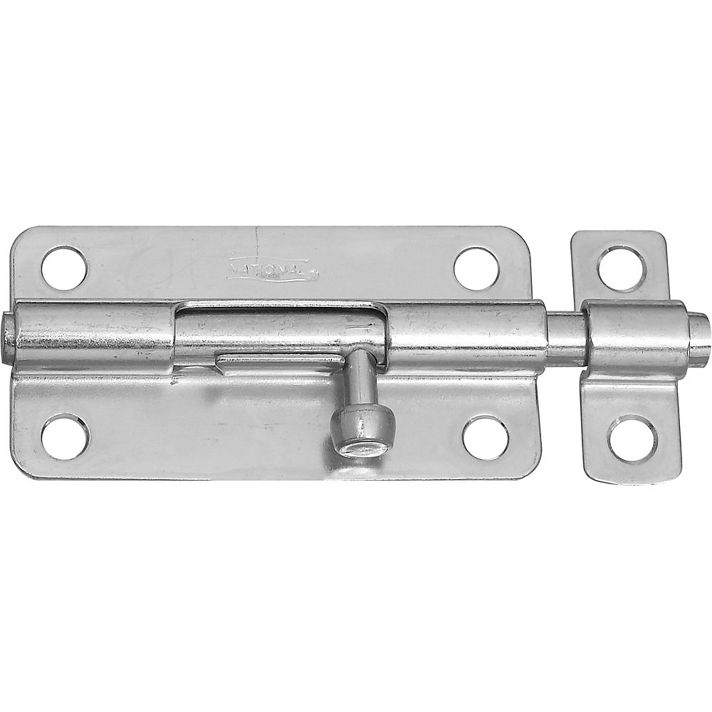 Stanley National Hardware N151-654 4 In. Barrel Bolts, Zinc Plated
