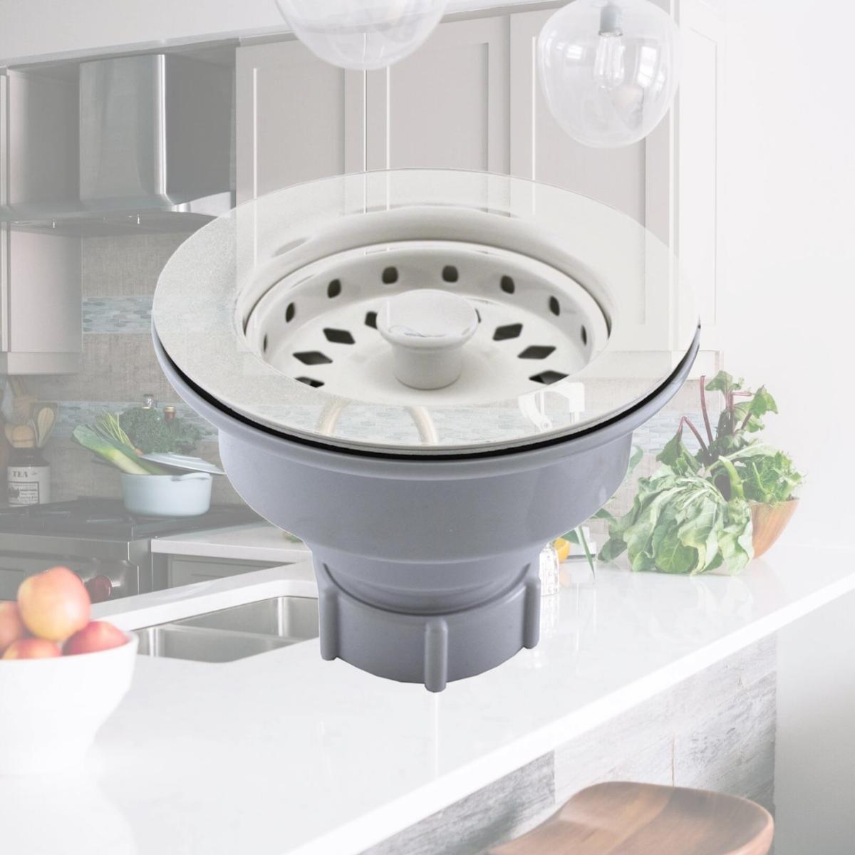Picture of Jones Stephens B02001 Polar White Basket Strainer