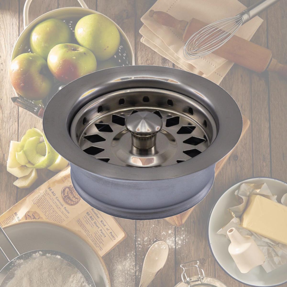 Picture of Jones Stephens B03401 Brushed Stainless Steel Disposal Assembly for in-Sink-Erator