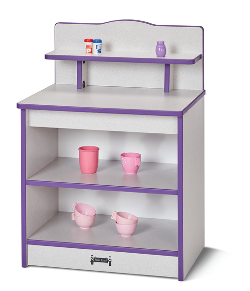 2427jcww004 Toddler Kitchen Cupboard, Purple - 30 X 20 X 15 In.