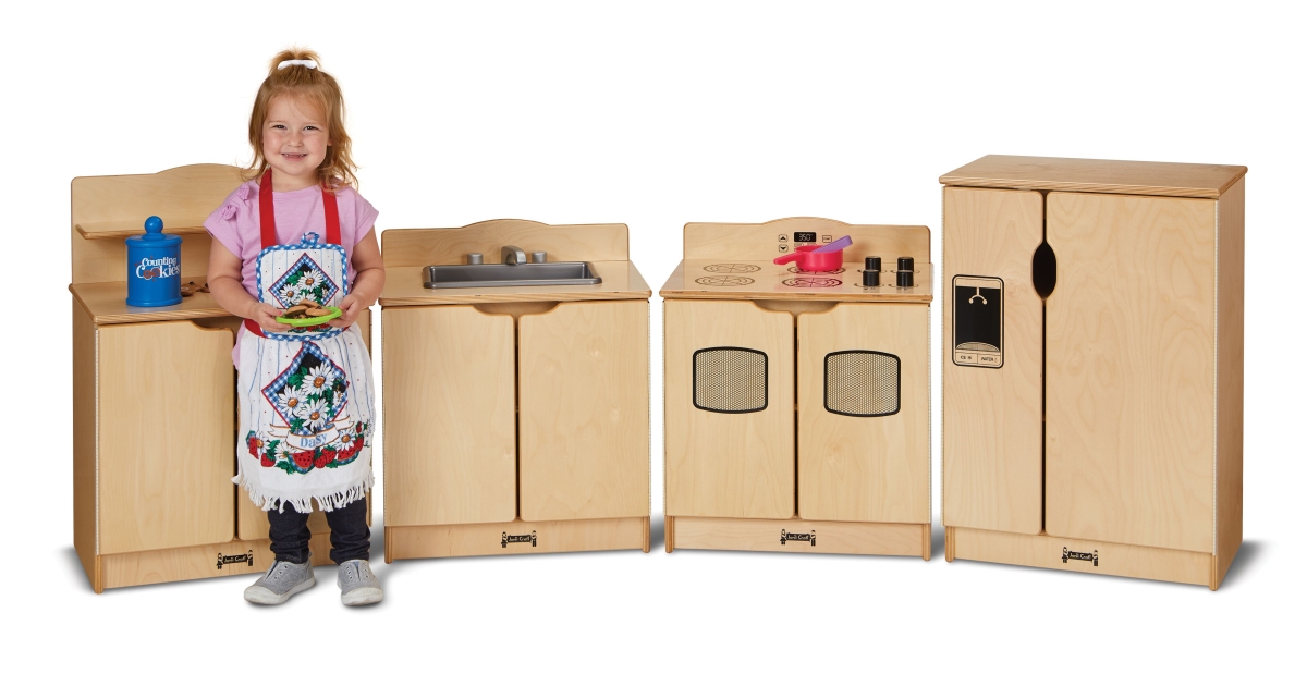 2441jc Toddler Gourmet Kitchen Set, 4 Piece - 28.5 X 80.5 X 15 In.