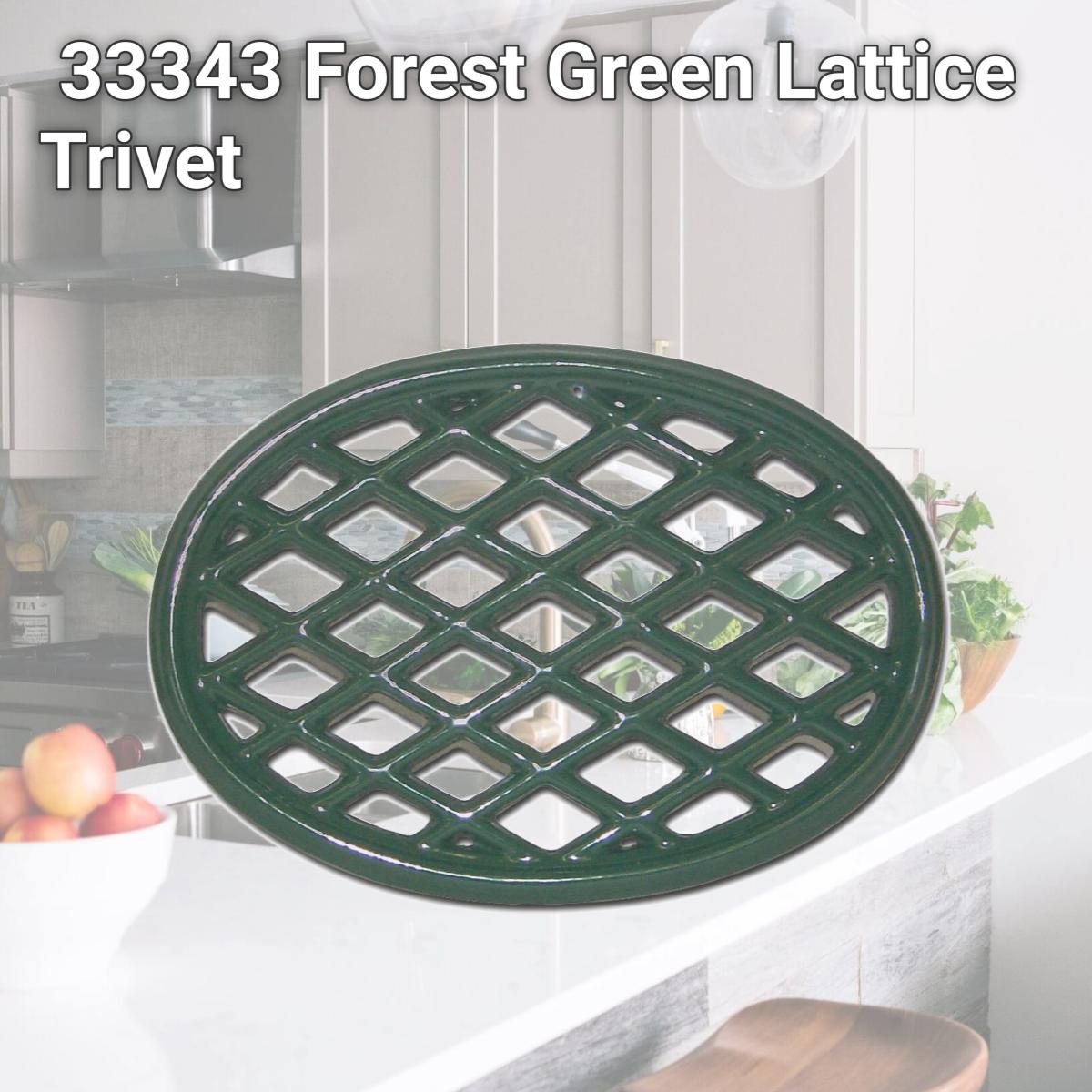 Picture of John Wright 33343 Forest Green Lattice Trivet