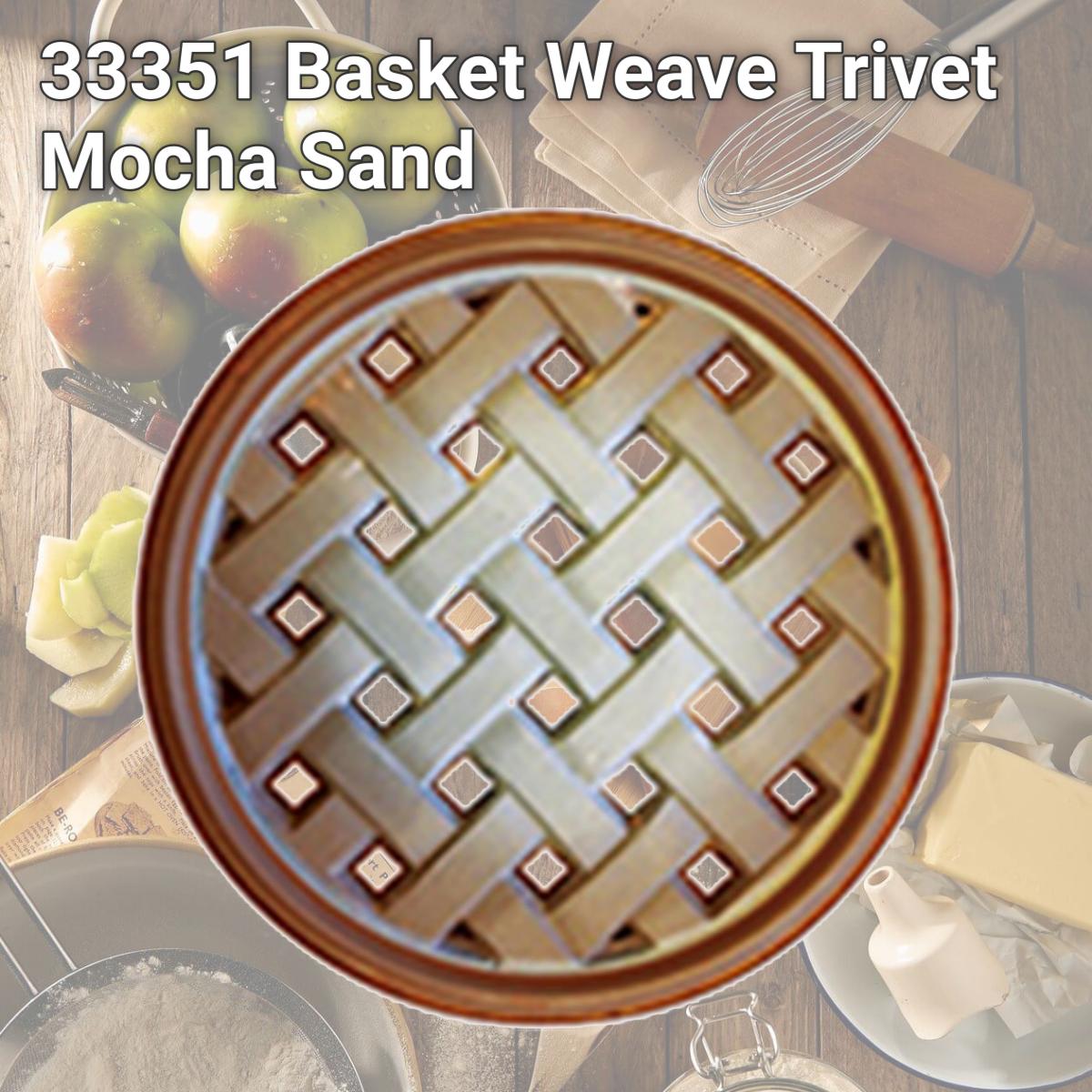 Picture of John Wright 33351 Basket Weave Trivet, Mocha Sand