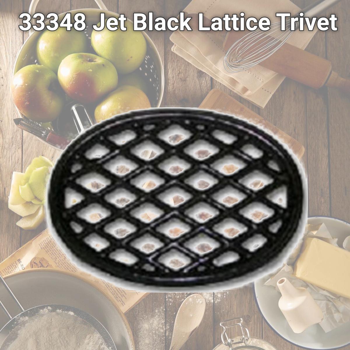 Picture of John Wright 33348 Jet Black Lattice Trivet