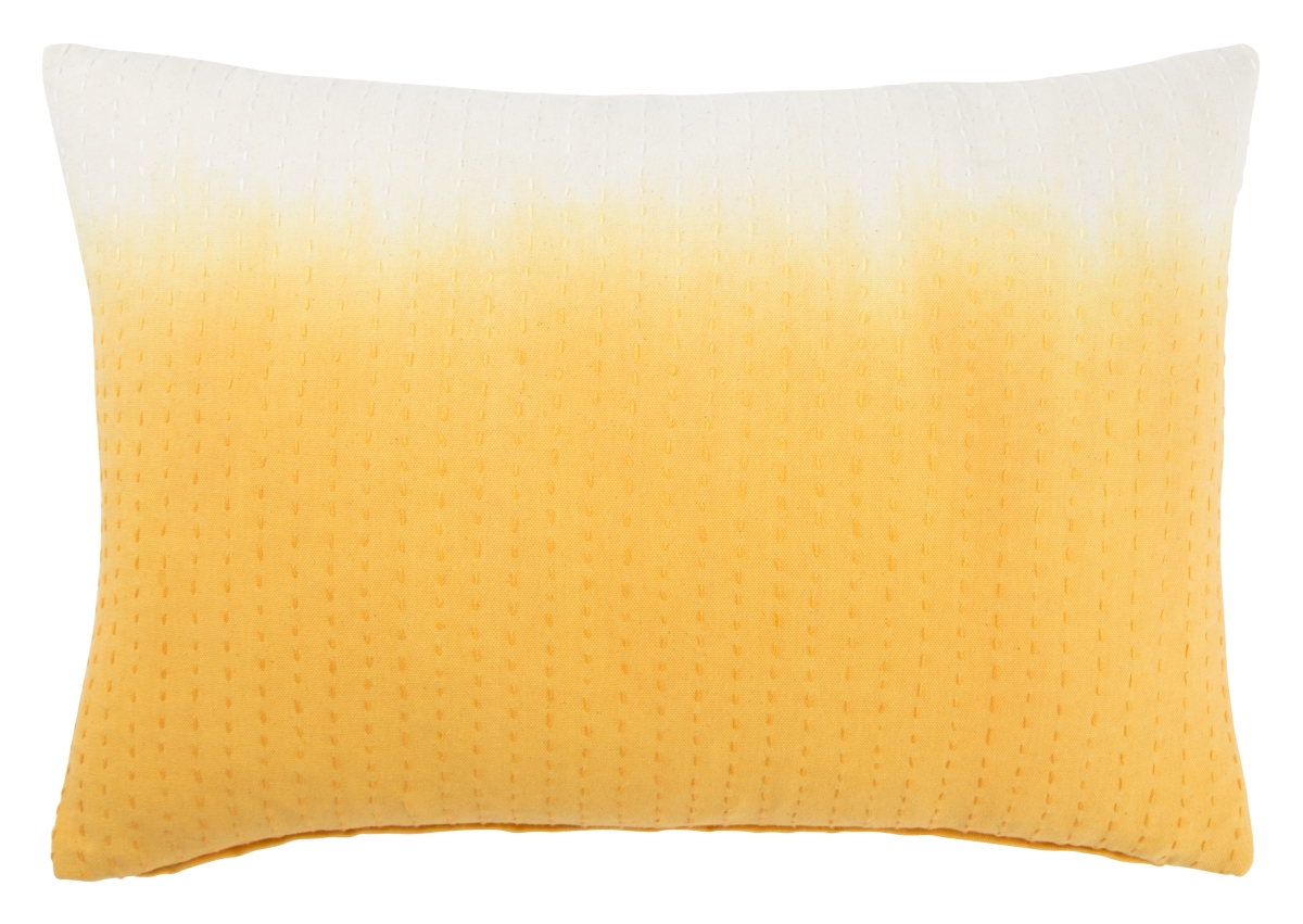 Plw102165 14 X 20 In. Traditions Made Modern Pillows Museum Ifa Dusk Yellow & White Ombre Poly Throw Pillow