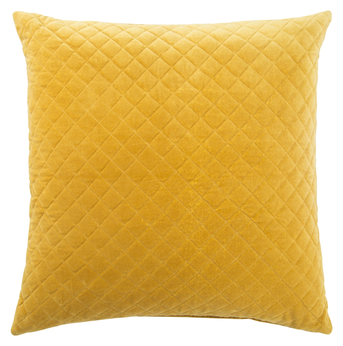 Plw102198 22 X 22 In. Lavish Pillows Posh Yellow Solid Poly Throw Pillow