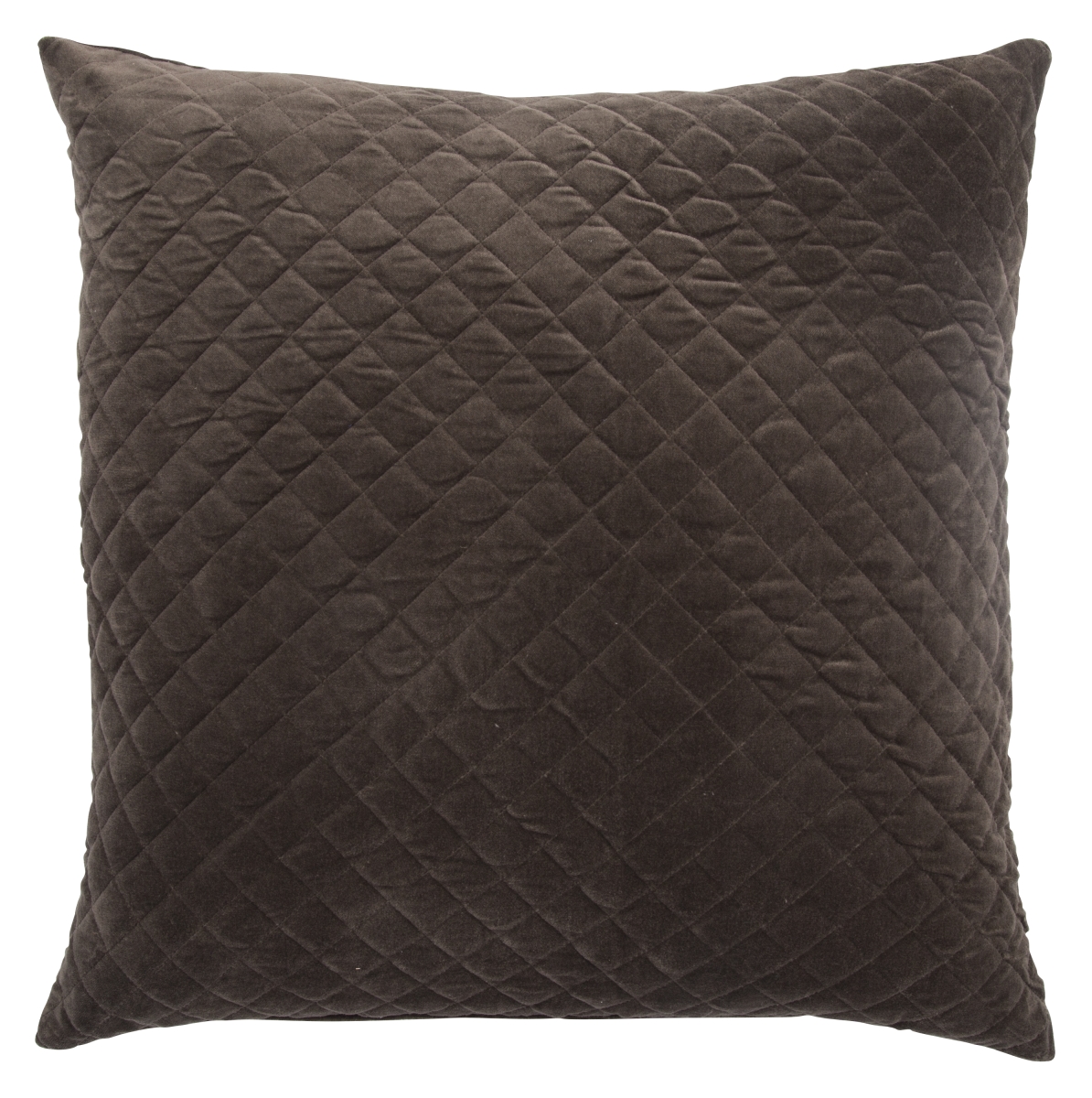 Plw102199 22 X 22 In. Lavish Pillows Posh Brown Solid Poly Throw Pillow