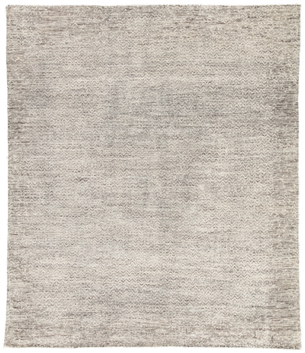 Rug136505 8 X 10 Ft. Rize Shervin Hand-knotted Chevron Dark Gray & Ivory Area Rug