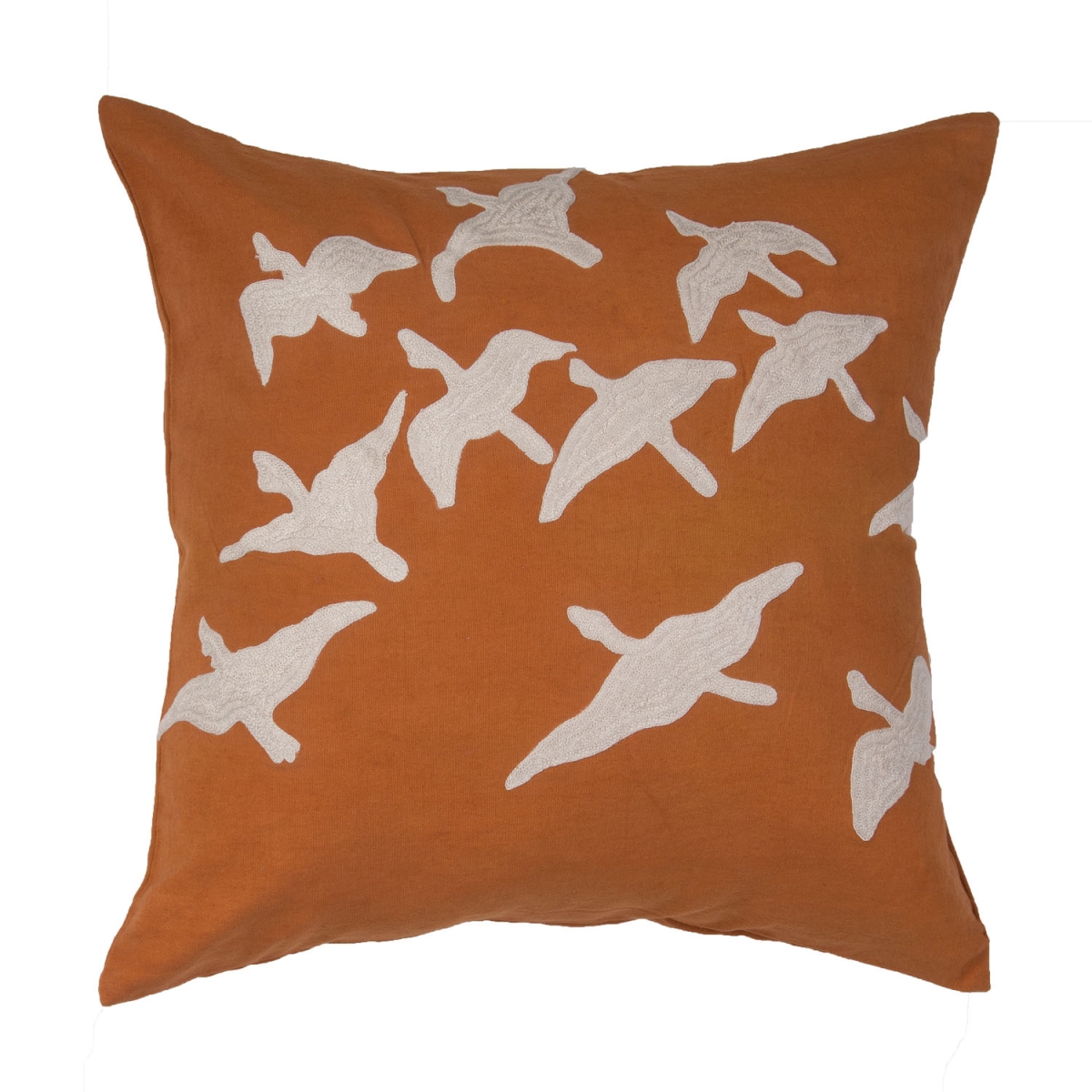 Plw102404 20 X 20 In. National Geographic Home Collection Safiya Orange & Ivory Animal Down Throw Pillow