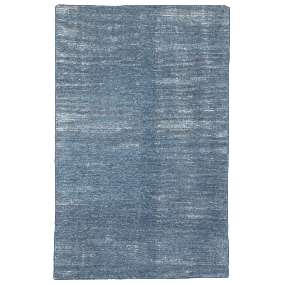 Rug128146 2 X 3 Ft. Paramount Hand-knotted Solid Indigo & White Area Rug