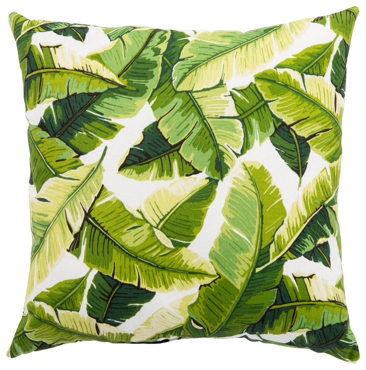 Plp100073 18 X 18 In. Veranda Balmoral White & Green Floral Indoor & Outdoor Throw Pillow