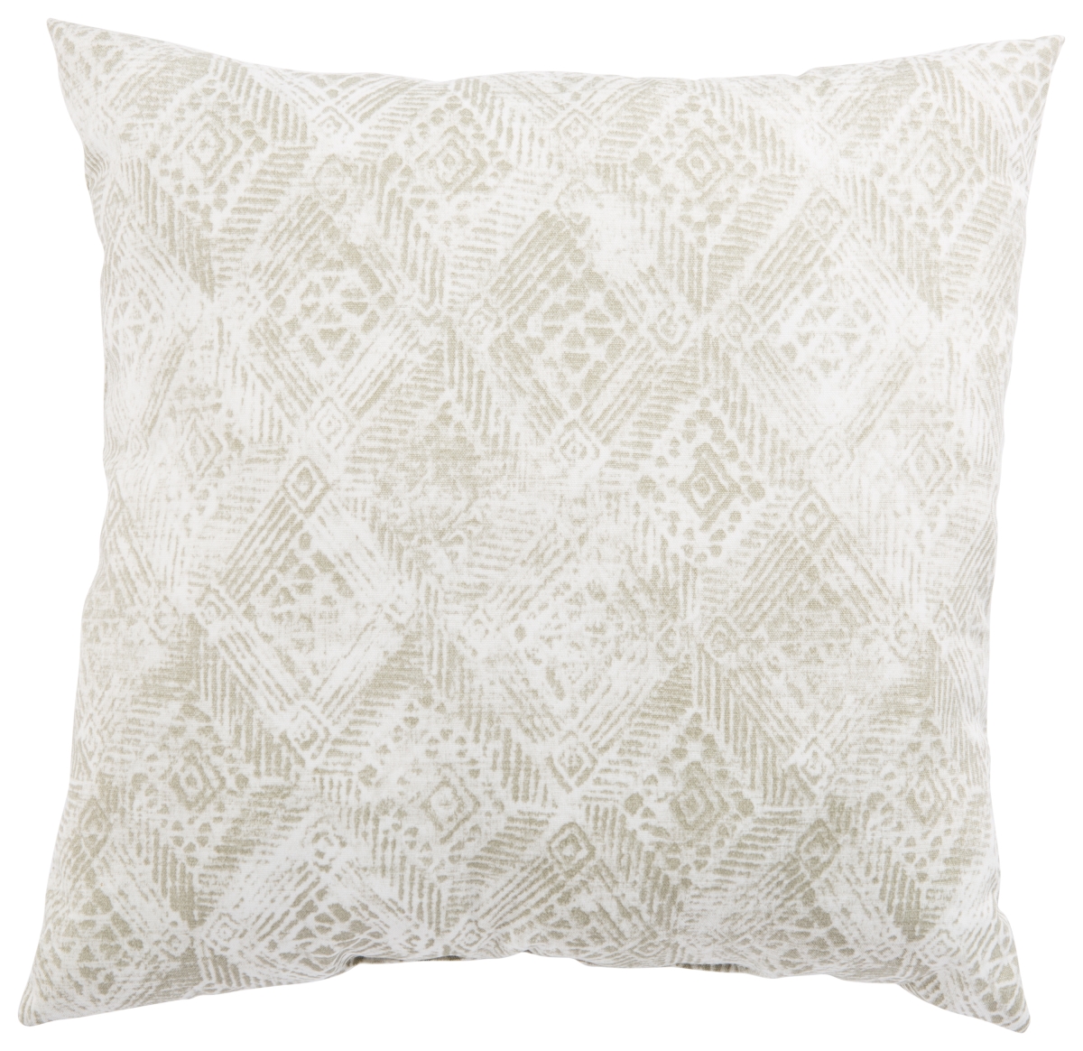 Plp100082 18 X 18 In. Veranda Darrow Fresco Gray & White Ikat Indoor & Outdoor Throw Pillow