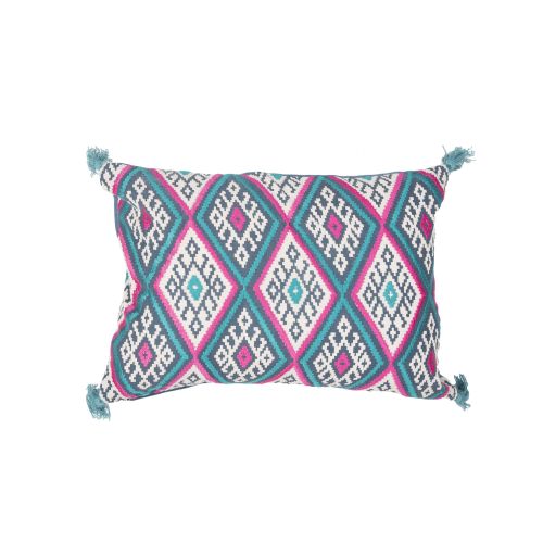 Plc101247-p Traditions Made Modern Max03 Design Rectangle Pillow, Orion Blue - 14 X 20 In.
