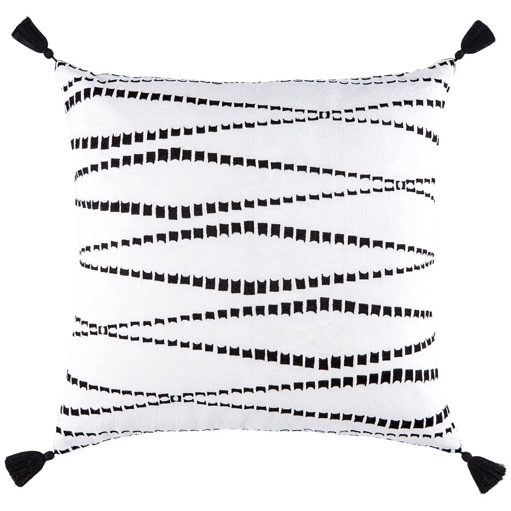 Plc102013-d Cosmic By Nikki Chu Nki38 Design Square Pillow, Marshmallow - 22 X 22 In.