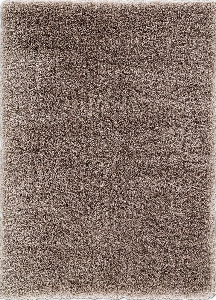 Rug137159 Everglade Polyester Shag Seagrove Design Rectangle Rug, Simply Taupe - 5 X 8 Ft.
