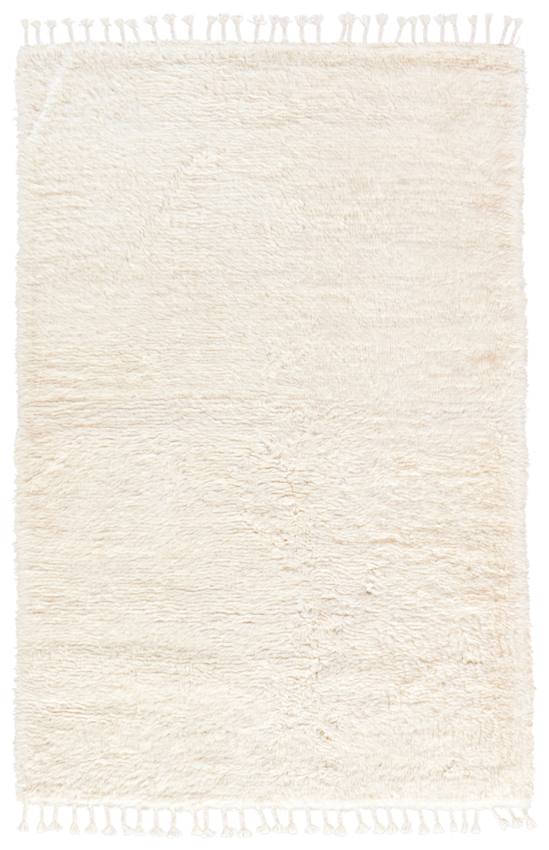 Rug133884 5 X 8 Ft. Tala Hand-knotted Solid White Area Rug