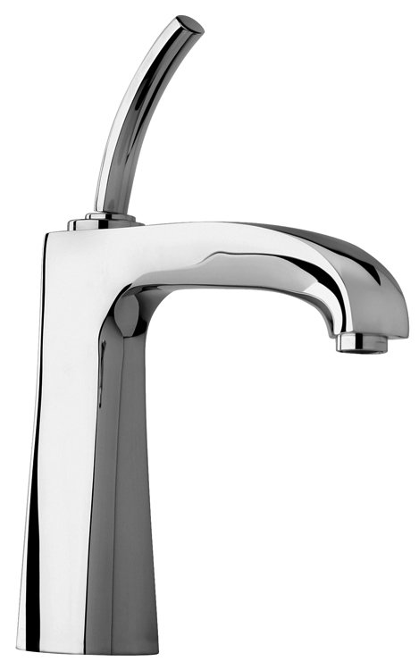 11211-30 Faucets Single Lever Handle Lavatory Faucet With Arched Spout Matte Gray Finish Model
