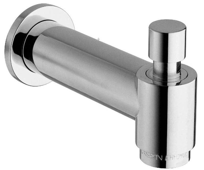12144-15-30 Faucets Tubular Brass Designer 6 Tub Spout, Designer Matte Gray Finish Model