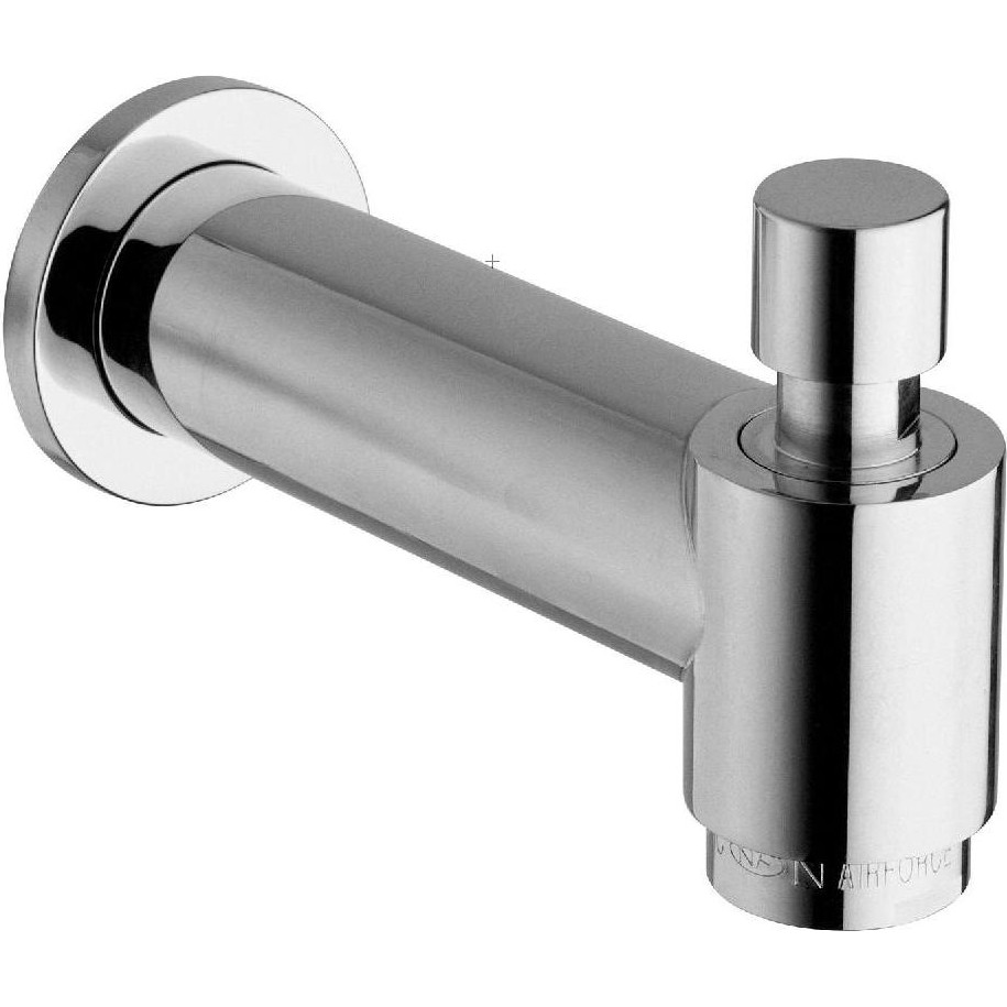 12144r-30 Faucets Cast Brass Designer 5 Tub Spout With Diverter, Designer Matte Gray Finish Model