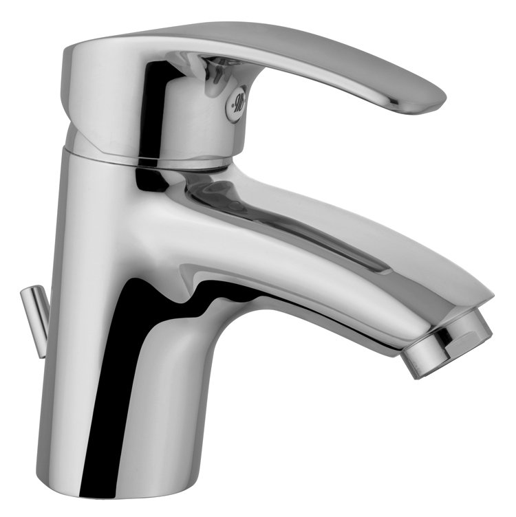 17250-30 Faucets Dual Blade Handle Lavatory Faucet With Goose Neck Spout, Designer Matte Gray Finish Model