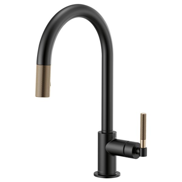 25592-30 Faucets Single Hole Kitchen Faucet With Goose Neck Spout Made Of Solid Brass