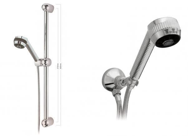 Cap-hssc-30 Faucets Adjustable Height Hand Slide Rail & Multi-function Hand Shower Unit, Designer Matte Gray Finish Model
