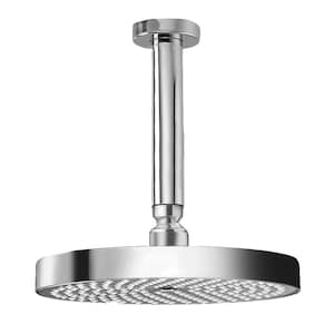 Cei-stid-20-15-30 Faucets 8 Round Ceiling Mount Anti-lime Shower Head With 6 Brass Shower Arm, Designer Matte Gray Finish Model