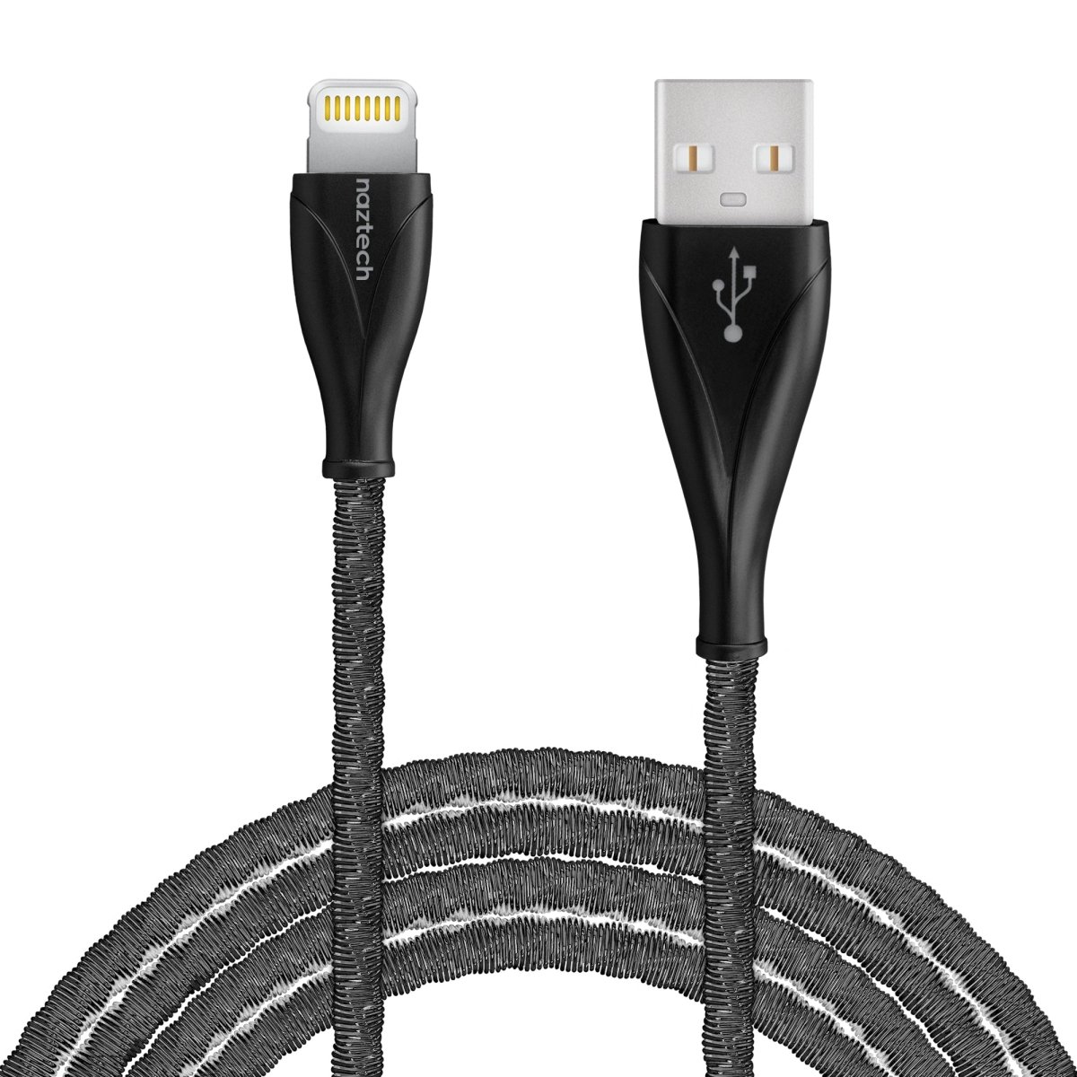 UPC 633755144387 product image for 14438-HYP 4 ft. Elite Series MFI Lightning Metal Cable, Black | upcitemdb.com