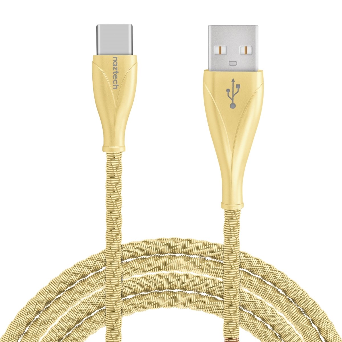 UPC 633755145285 product image for 14528-HYP 4 ft. Elite Series USB-C to USB-A Metal Cable, Gold | upcitemdb.com