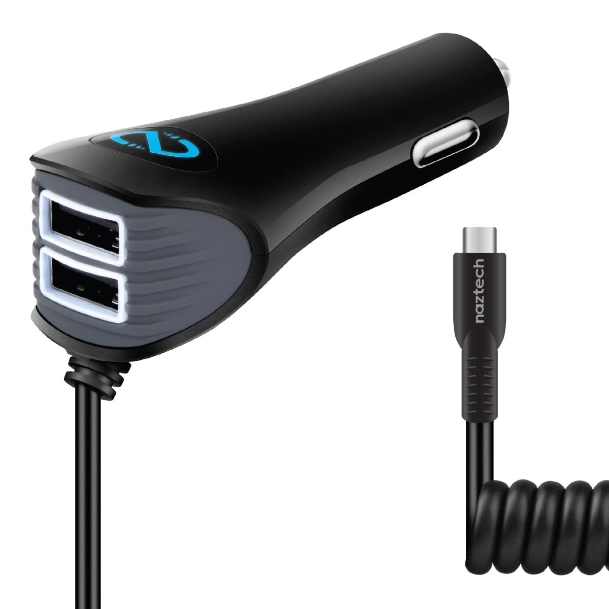 UPC 633755146091 product image for 14609-HYP 2.4A N420 Trio USB-C Fast Plus Car Charger, Black | upcitemdb.com