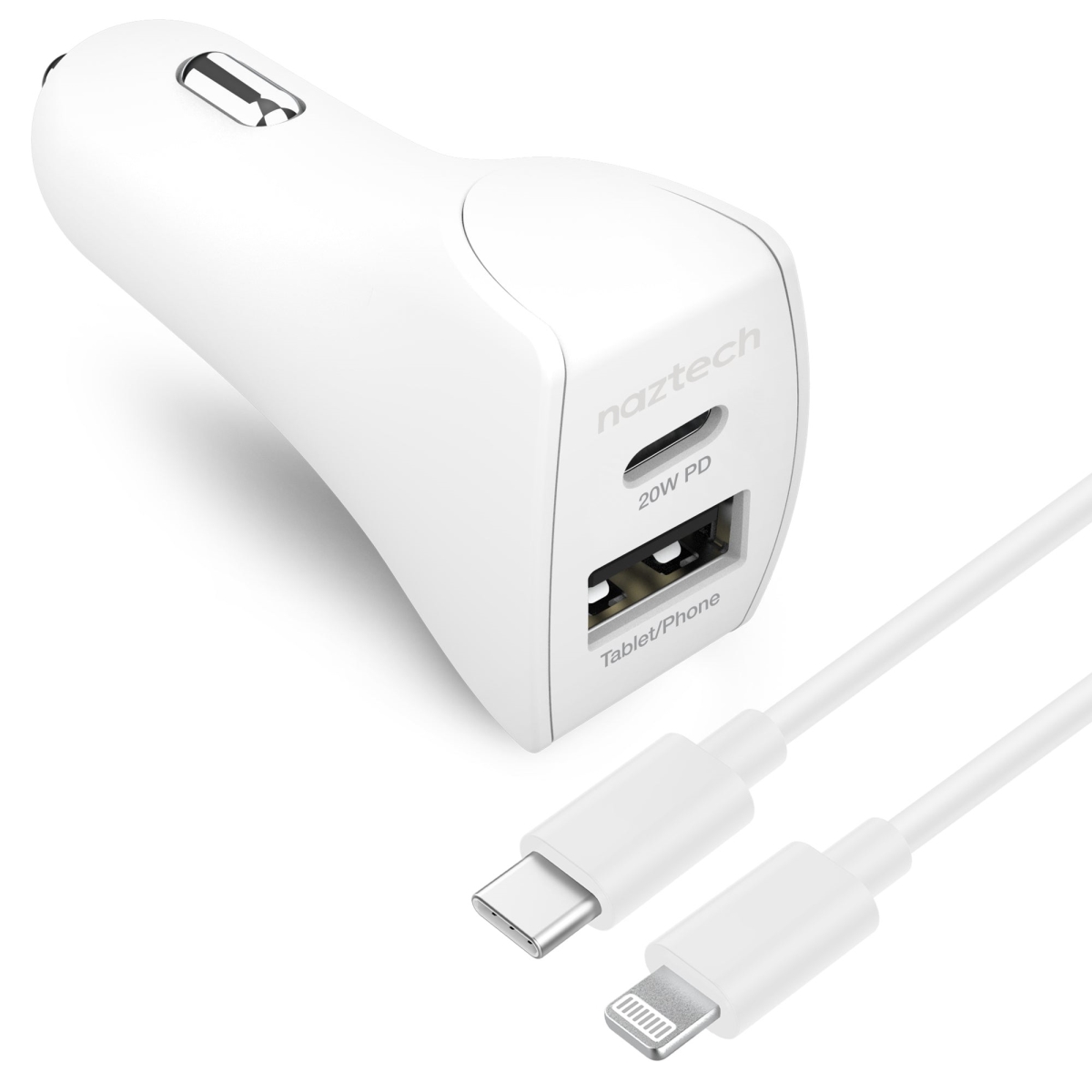 UPC 633755153952 product image for 15395-HYP 20W USB-C PD Plus 12W USB Car Charger, White | upcitemdb.com