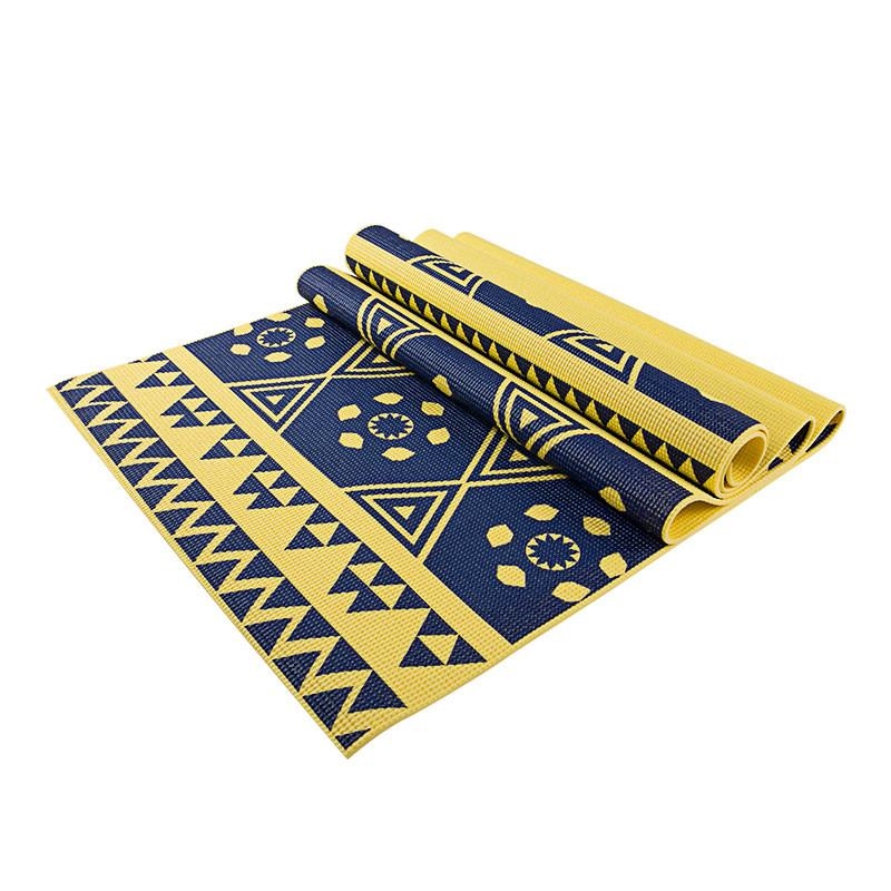 Printed PVC Yoga Mat () Yellow