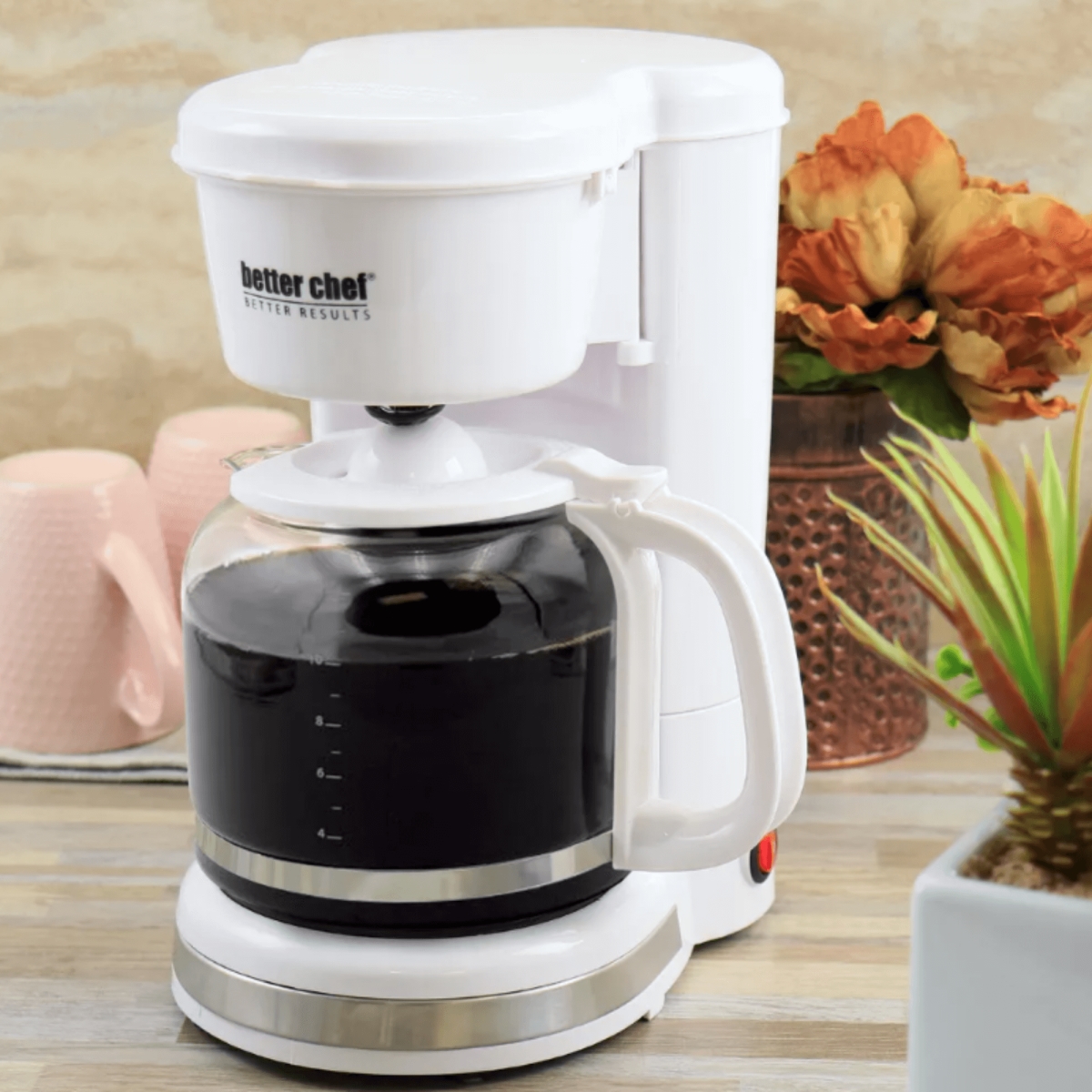 Picture of Better Chef IM-115W-12CUP-CP Better Chef 12 Cup Pause 'n Serve Coffee Maker - White