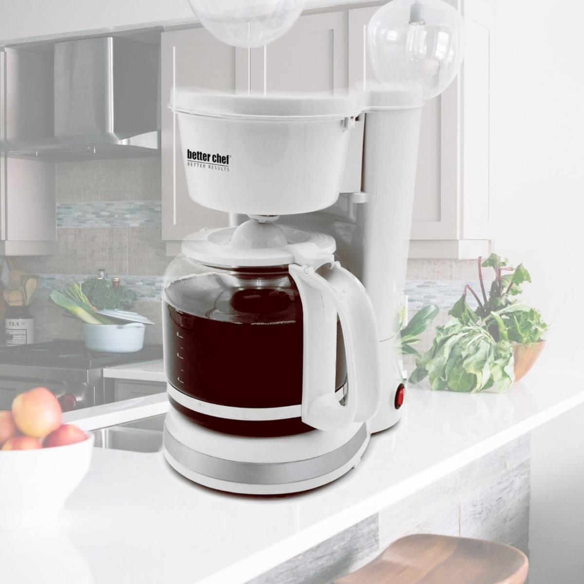 Picture of Better Chef IM-115W-12CUP-CP Better Chef 12 Cup Pause 'n Serve Coffee Maker - White