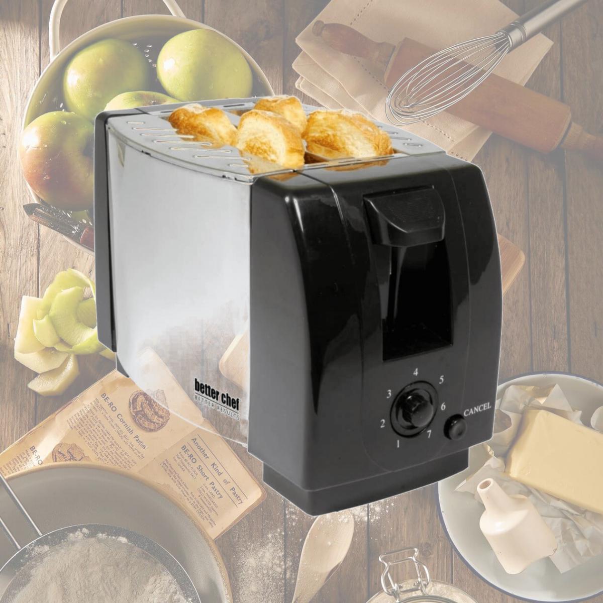 Picture of Better Chef IM-208C-TOAST-CP Better Chef 2-Slice Toaster with Pull-Out Crumb Tray - Chrome
