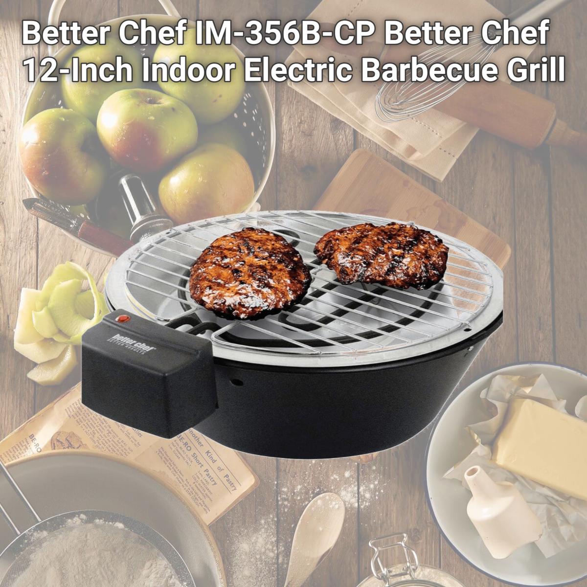 Picture of Better Chef IM-356B-CP Better Chef 12-Inch Indoor Electric Barbecue Grill