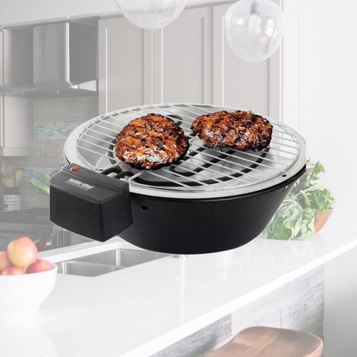 Picture of Better Chef IM-356B-CP Better Chef 12-Inch Indoor Electric Barbecue Grill