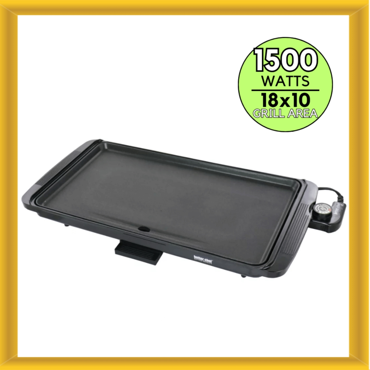 Picture of Better Chef IM-346B-CP Better Chef Family Size Cool Touch Electric Countertop Griddle