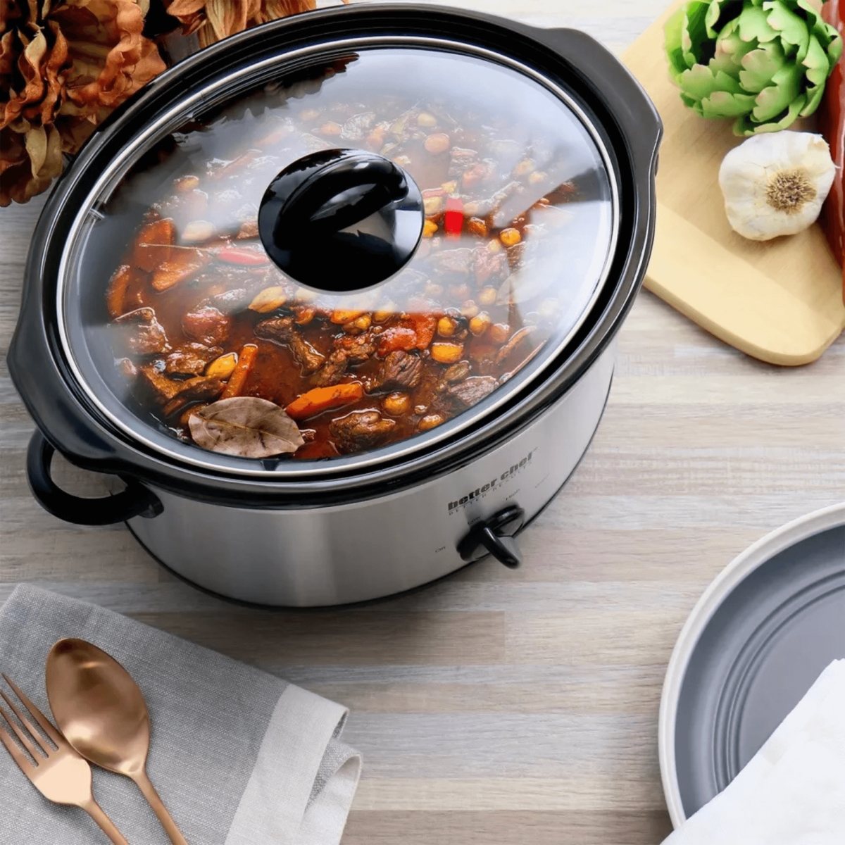 Picture of Better Chef IM-466S-CP Better Chef 4-Quart Oval Slow Cooker in Brushed Stainless Steel