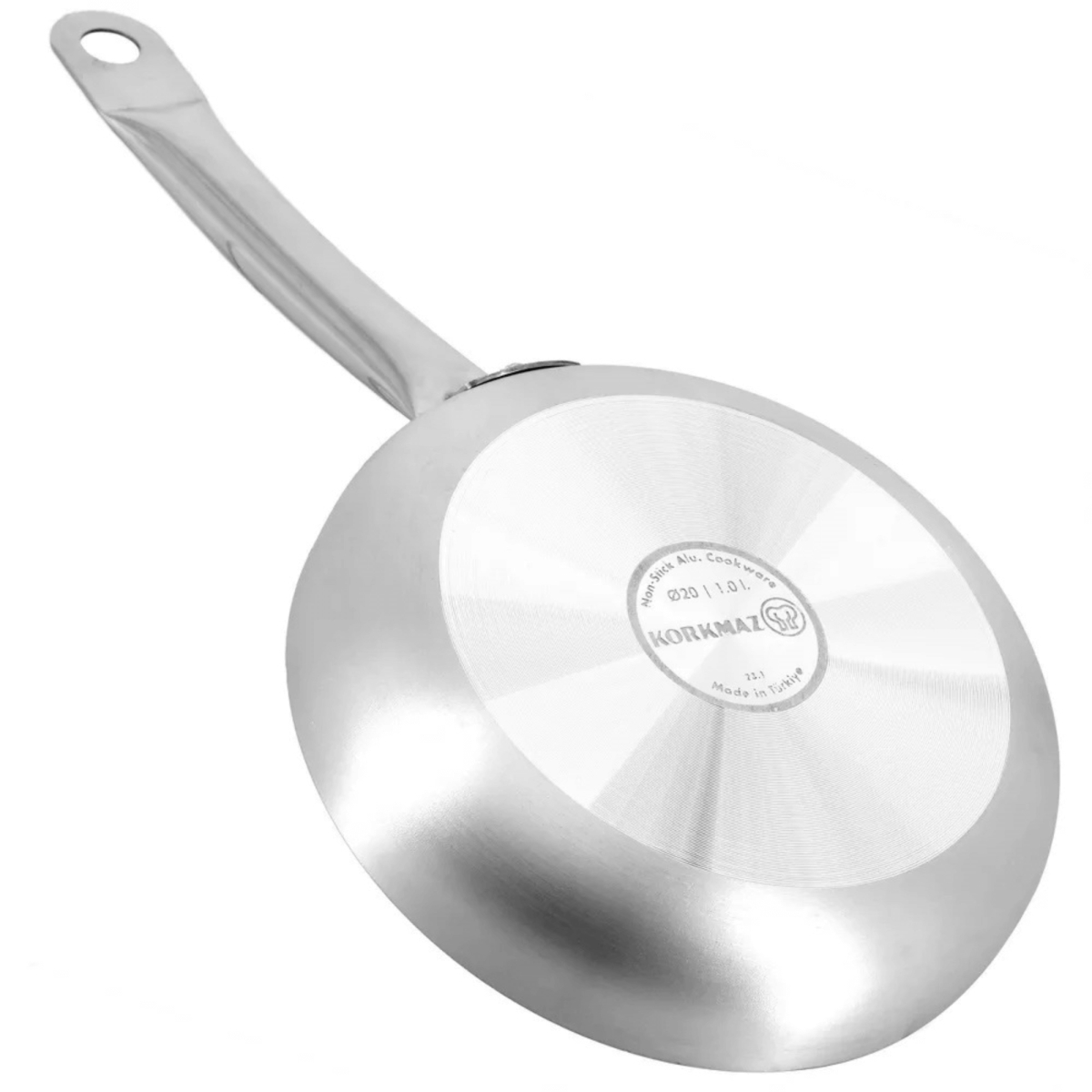 Picture of Korkmaz A2850-CP Korkmaz Proline Gastro 8-Inch Brushed Silver Tava Frying Pan
