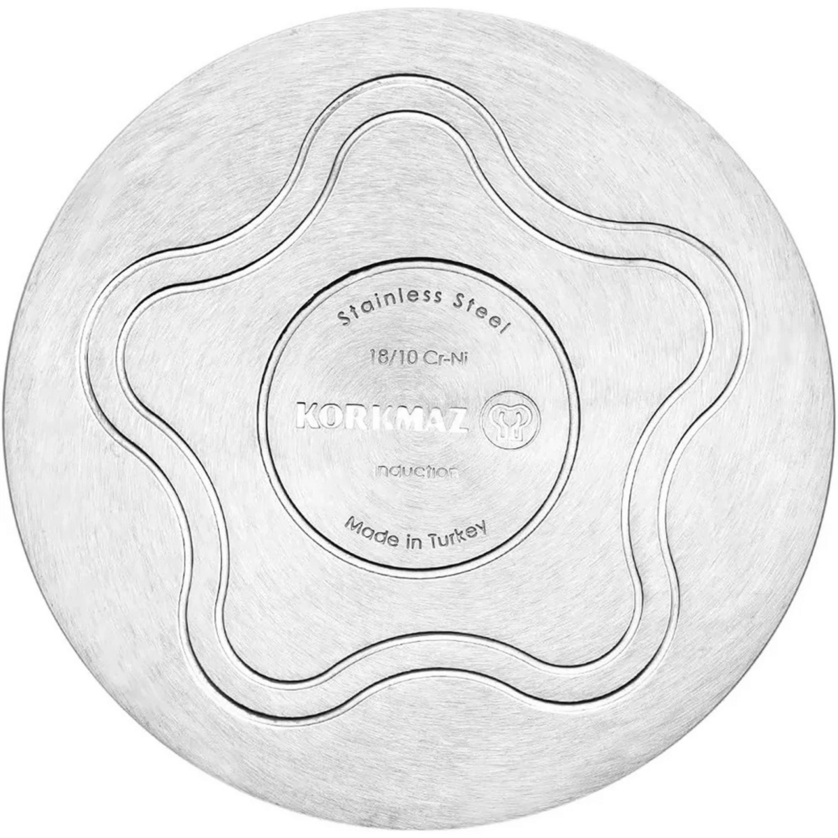 Picture of Korkmaz A2991-CP Korkmaz Nora 2L Stainless Steel Casserole with Lid