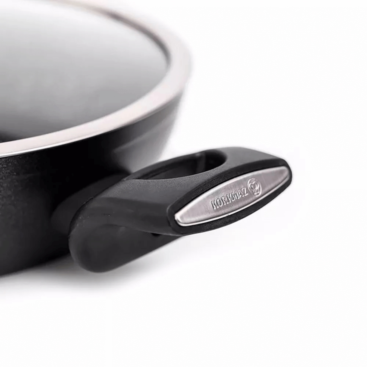 Picture of Korkmaz A2943-CP Korkmaz Nora Granita 2.2L Aluminum Non Stick Low Casserole Dish with Lid