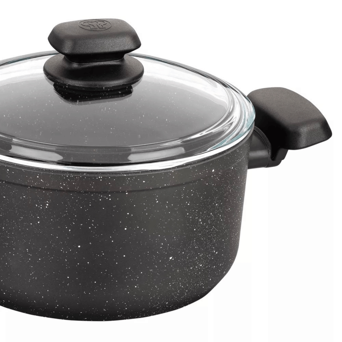 Picture of Korkmaz A1342-CP Korkmaz Ornella Aluminum 5L Non-Stick Casserole Dish with Lid