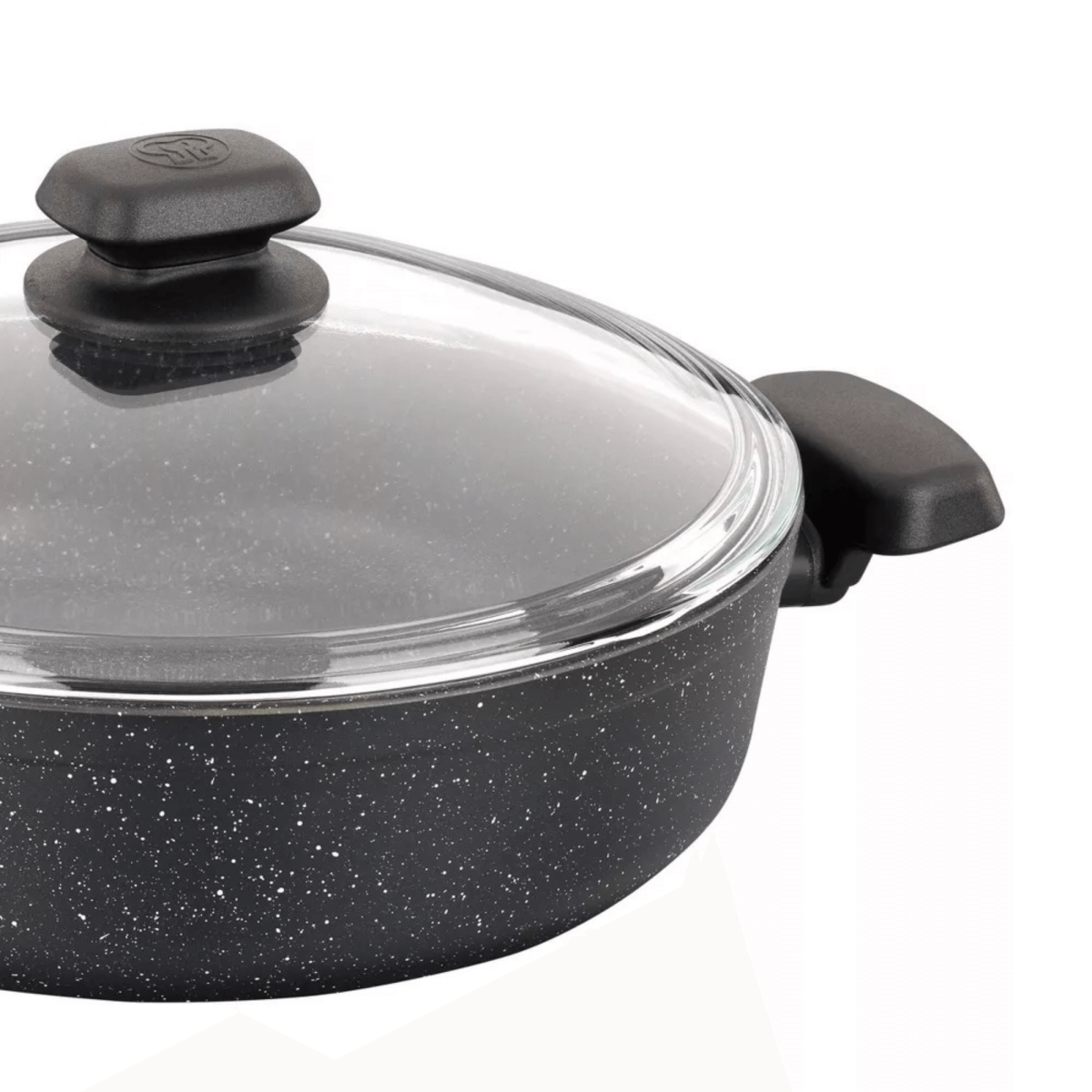 Picture of Korkmaz A1345-CP Korkmaz Ornella Aluminum 4L Non-Stock Low Casserole Dish with Lid