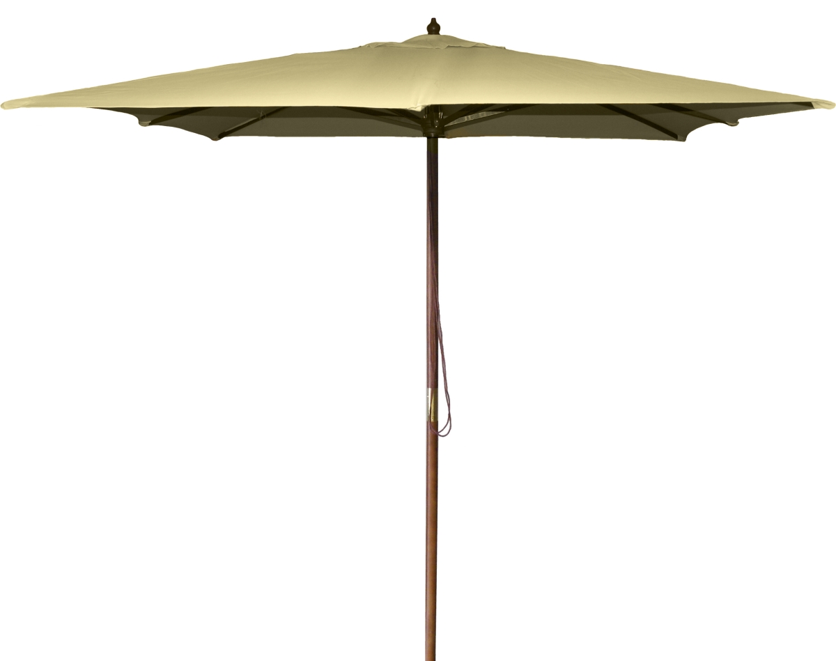 Umpsq853-kha 8.5 Ft. Square Wooden Umbrella, Khaki