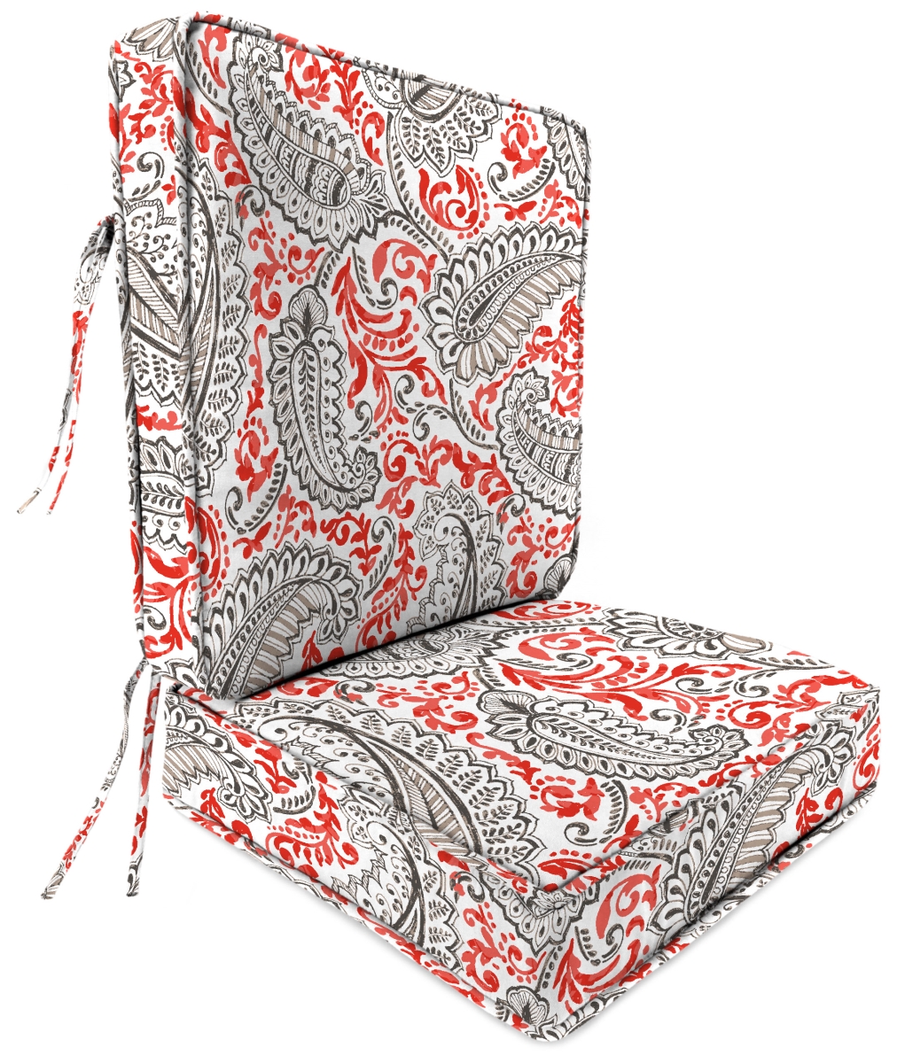 9746pk1-4264d Deep Seat Chair Cushion In Shannon Indian Coral - 2 Piece