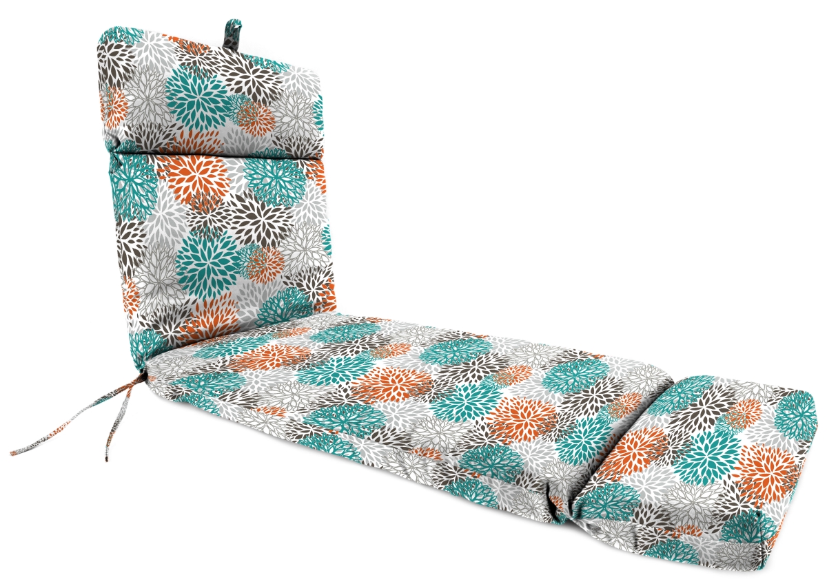 9552pk1-4325d 22 X 72 X 4 In. Outdoor Chaise Cushion In Blooms Pacific