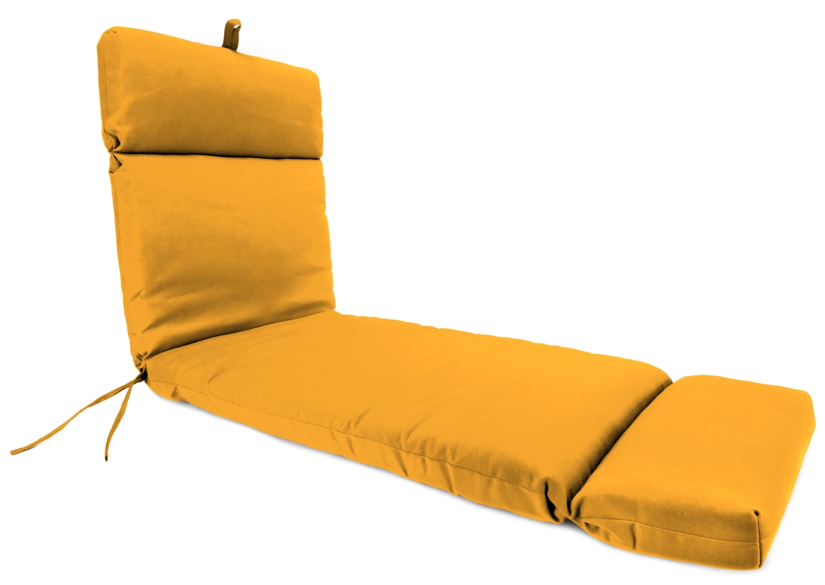 9552pk1-4242e 22 X 72 X 4 In. Outdoor Chaise Cushion In Solid Yellow